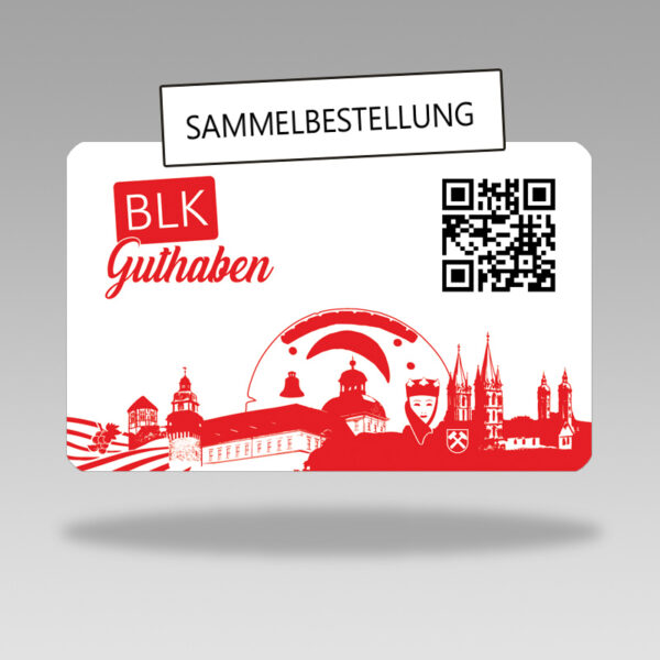 BLK-Guthaben Gutscheinkarte Sammelbestellung auf Rechnung (Vorabzahlung)